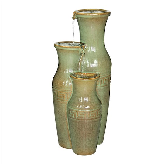 Design Toscano Ceramic Grecian Jars Garden Fountain